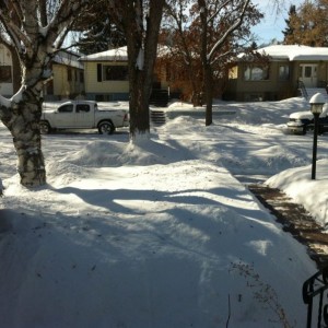 What spring looks like in Edmonton.. Got about 1' last week. Good thin