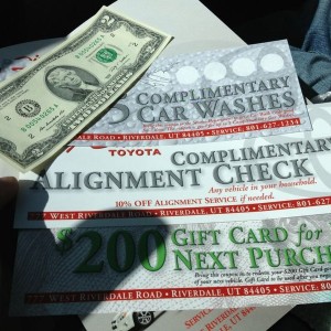 Didn't win the Camry or the $1,000... but I did win this haha :p