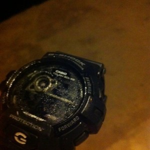 Found my watch outside after a couple days.