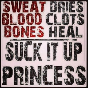 Blood dries