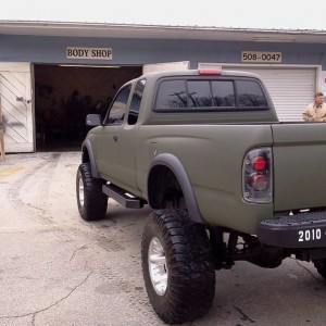 Olive Drab Green Toyota Tacoma