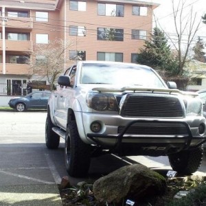 silver streak toyota tacoma four door off road trd moto meatal wheelstrd ak