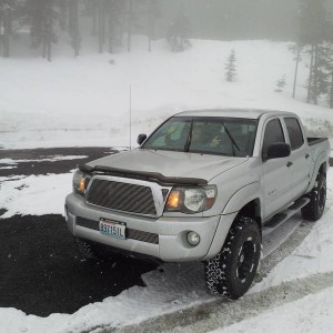 silver streak toyota tacoma four door off road trd moto meatal wheelstrd ak
