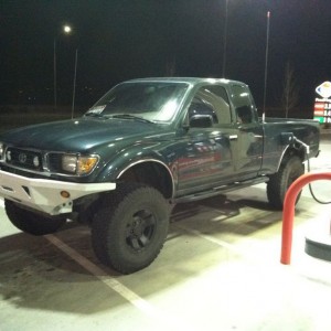 With eibachs in. Got about an extra inch of lift