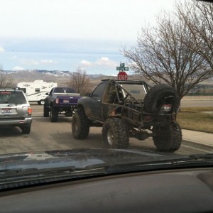 Saw these guys roll by and stoped in the gas station they pulled into and t
