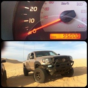 Not live but I hit 95k while hanging with my TW brethren out in Pismo.