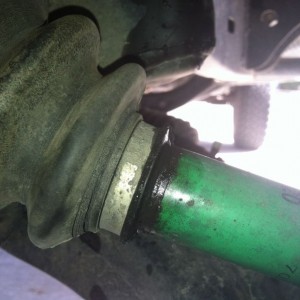 I think the boot seal is leaking grease...easy fix?