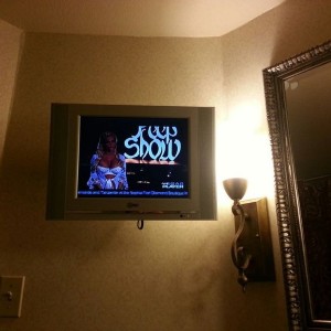 Upgraded to watching tv while taking a shit.... I love Vegas