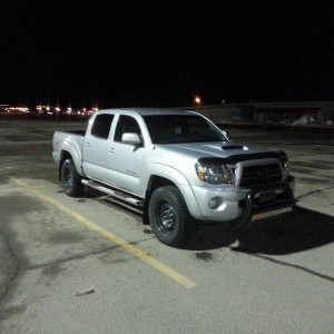 Stock with winter wheels on