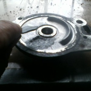 Inside of rear locker actuator. Corrosion caused piece to flake off and cau