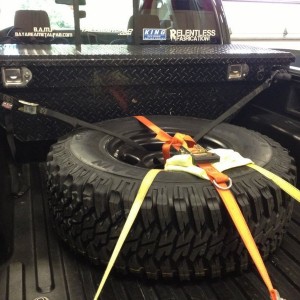 Man I really need a bed rack to mount my spare.