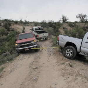 Just another day on the trail rescuing Chevys.