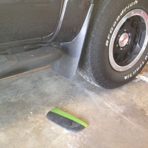 I don't off road, but I did hit my mud flaps on a speed bump in the Ta