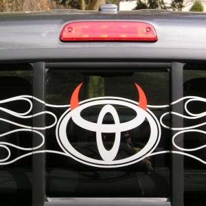 added devil horns to rear window graphic