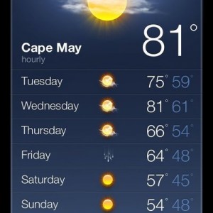 Some crazy weather.