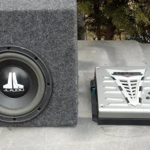 JL 8" sub with box for sale