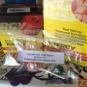 Got a shipment from wheelers today and got some candy in the box :)