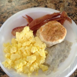 Nice breakfast at holiday inn to start the day. Headin to start fishin afte