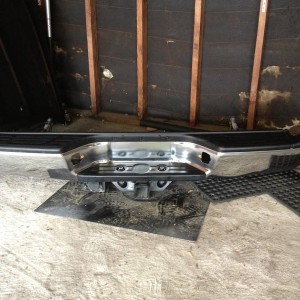 Rear Chrome Bumper with Hitch