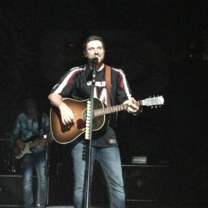 Front row at the Chris Young concert