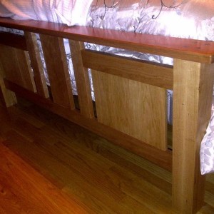 Wood bed homebuilt
