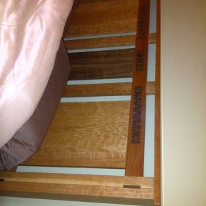 Wood bed homebuilt