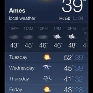 We have snow in the forecast. :(