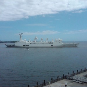 Free HBO anyone? This sailed into Chas harbor just now. A601 MONGE. Cool! S