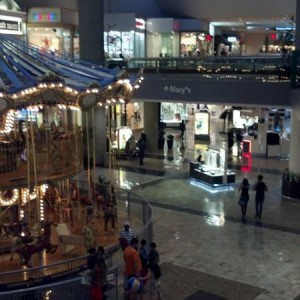 At the mall..bored at of my mind