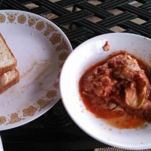 Lunch earlier