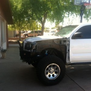 13 mins to remove glass fenders. Lol