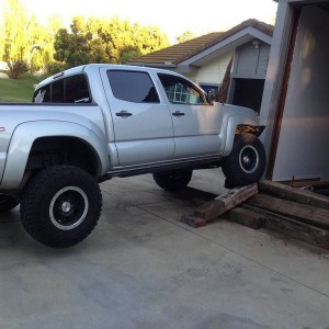 backyard flexing