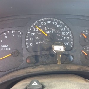 Very broken speedo trucks off there's the key