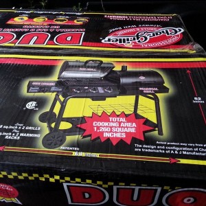Got my dad a new grill for his birthday. Gas AND charcoal!