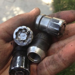 These wheel locks didn't stand a chance