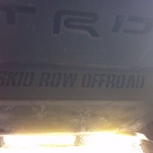 Skids back on