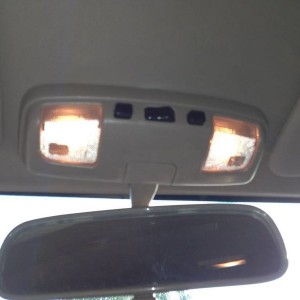 Map light Mod 02 - OEM miror with lights from 4Runner