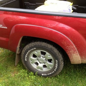 Best one I have showing how much it sagged. It wasn't too bad but it w