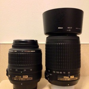 Nikon 18-55, 55-200 FS