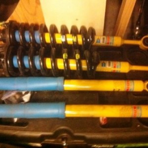 Front and Rear 2012 TRD Sport coilovers and rear shocks