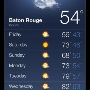 This weather is ridiculous, it's May in south Louisiana