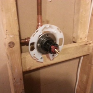 Looking for alittle info. Kohler shower valve. Should the white plastic be 