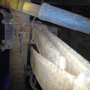 Broken driver side leaf spring
