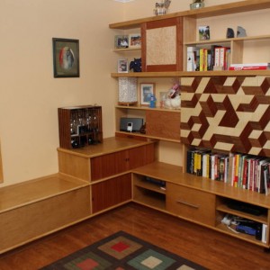 built-in entertainment center
