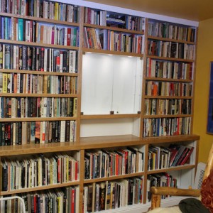 built-in bookcase