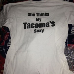Got my shirt.
