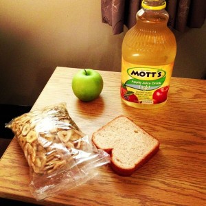 Living in a dorm room actually helps me try to eat healthier haha