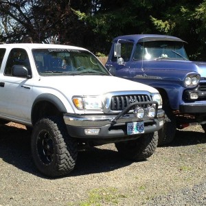 my tacoma and chevy