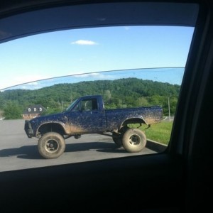 Truck at five guys.