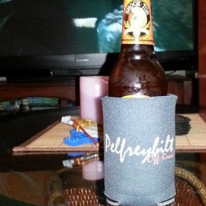 Enjoying a cold one watching Wrath of the Titans. Android> Apple
